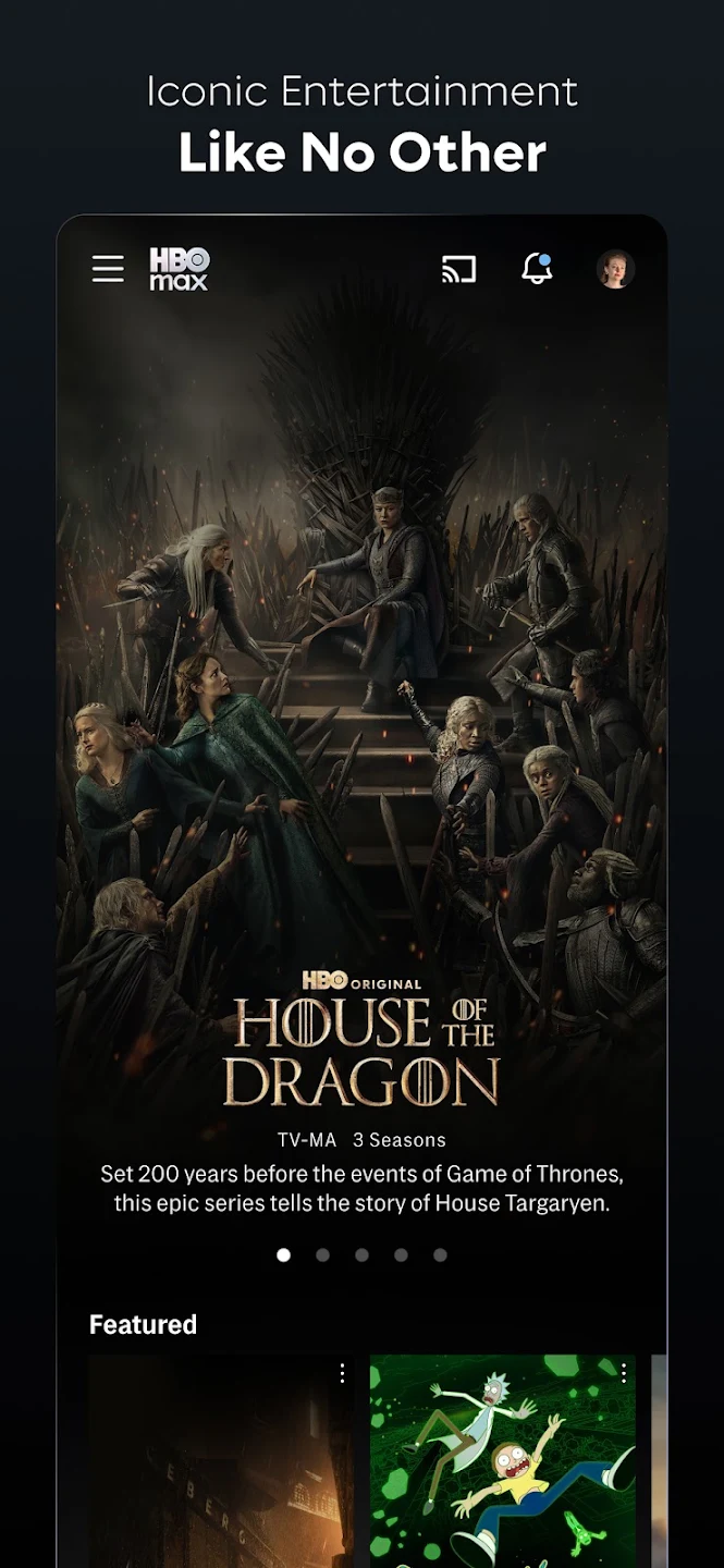 GGTV home screen